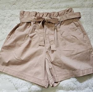 A.n.a • Blush Paperbag Waist Shorts